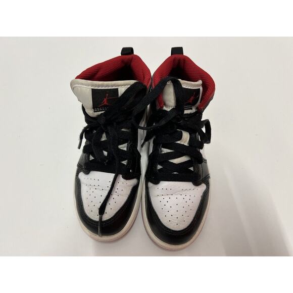 Nike Air Jordan 1 Mid Gym Red Toddler 640734-122 - Size 13C - Picture 2 of 10